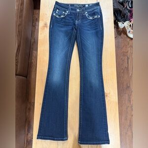 Miss Me Dark Blue Flare Jeans